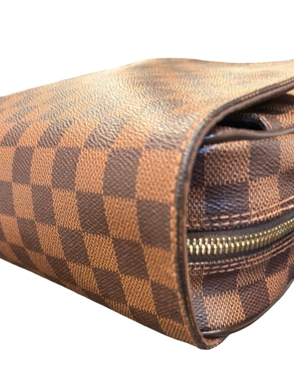 Louis Vuitton Damier Ebene Messenger Bag Crossbody Brown LV Canvas Shoulder Bag